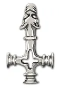 Icelandic Cross pendant sm Norse Viking jewelry
