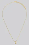 14K Bubble Letter Pendant Necklace