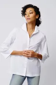 3/4 Sleeve Ginna White Stretch