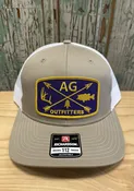 AG Outfitters Purple Patch Trucker Hat Khaki/White NEW 2022