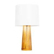 Amber Glass Table Lamp