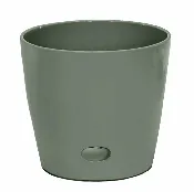 10″ Sage Round Self-Watering Bamboo Pot