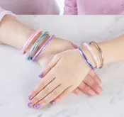 Glitter Filled Tube Bracelet - ER52125