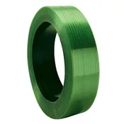 1-1/4" x .050" PET Strapping – 1520 ft Coil, 3975 lb Break Strength, 16" x 6" Core, Green, Smooth Waxed, AAR Approved
