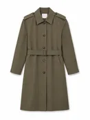 AOTC The Brady Olive Belted Trench Coat