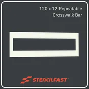 120in x 12in D.O.T Crosswalk Bar Stencil