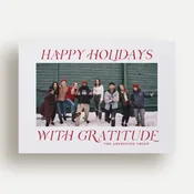 Classic Gratitude Holiday Card