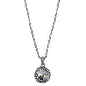 April Birthstone Charm Necklace