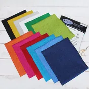 12 Color Pack of Glitter Iron On Vinyl - Heat Transfer Variety Pack