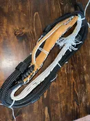2" Off Set Bull Rope Pro- Black Nylon on White Poly- 9/7 RH or LH 3/4" x 3/4" EPT Bull Ropes - 16'