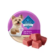 Blue Buffalo Delights Small Breed Adult Dog Top Sirloin Flavor in Savory Juices Dog Food, 3.5-Oz