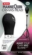 Canvas Head 23" Black Qfitt 1007