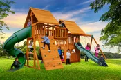 Fantasy 4 Cedar Playset | Swingset Warehouse