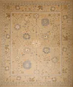All Wool Neutral Palette Oushak 8x10 Rug
