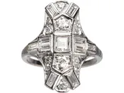 1930s Step Cut Cocktail Ring
