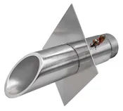 SWS2DN Vianti Falls™ Stainless 2" Round Scupper With Diamond Plate