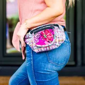 Upcycled Fanny Pack – Handmade Boho Belt Bag, Assorted Colors