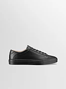 Capri Leather Sneaker in Nero Wide Fit