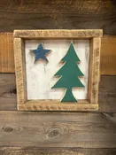 Framed 1901 Maine Flag — Barn Boards and More