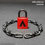 Alfa Forge Collar - Lock with Midnight Chain - 4 Styles