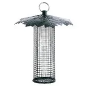 Best For Birds Nut Feeder with Leaf Roof – Weather-Resistant Metal