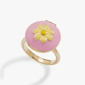 60s Hair Dryer & Curler Locket Ring