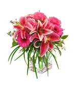 Pink Blooms Bouquet - Lilac Flower Shop