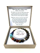 7 Chakra Bracelet with Tigers Eye