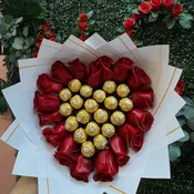 HEART CHOCOLATE BOUQUETE