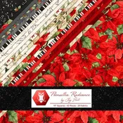 10in Squares Poinsettia Radiance 42pcs 2-4pcs of Each Print