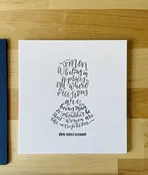 Letterpress "RBG" Framed Print