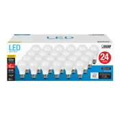 3008697 60W Equivalence A19 E26 Medium LED Bulb Daylight, Frosted - Pack of 24