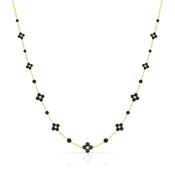 Black Onyx Sequence Necklace