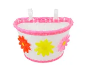 12/16 Medium Size Bike Basket Pink/White.