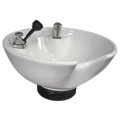 White 8200 Tilting Porcelain Shampoo Bowl