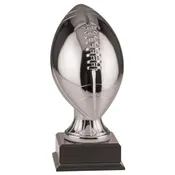 11″ Silver Football Resin