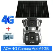 10MP 4G AOV Solar Cameras 12X Optical Zoom Dual Screen Outdoor Security Cameras 24/7 Video Recording Auto Tracking CCTV Hieasy