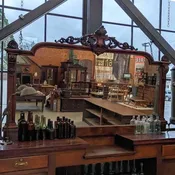 Carved Back Bar Mirror — Aurora Mills