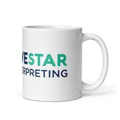White glossy mug