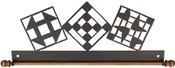 12in Quilt Block Fabric Holder Charcoal