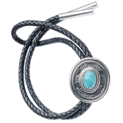 Birdseye Kingman Turquoise Bolo Tie | Leonard Nez