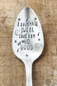 I Solemnly Swear/Up To No Good Vintage Stamped Spoon