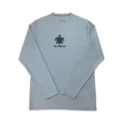 "Be Maui" Honu Men's Performance Long Sleeve Shirt (Platinum)