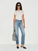 Leda Mid Rise Straight Jeans