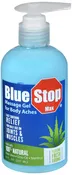 Blue Stop Max Massage Gel for Body Aches 8 Oz Pump Bottle