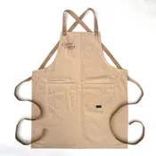 Branded Crossback Apron – Bone