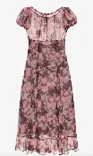 Adeline Floral Midi Dress by FOR LOVE AND LEMONS
