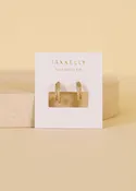 Double Champagne Hoop Earrings