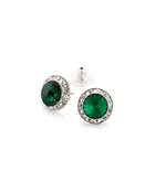11mm - Emerald Green - Performance Earrings (Pierced)