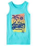 Boys Graphic Tank Top - Blue